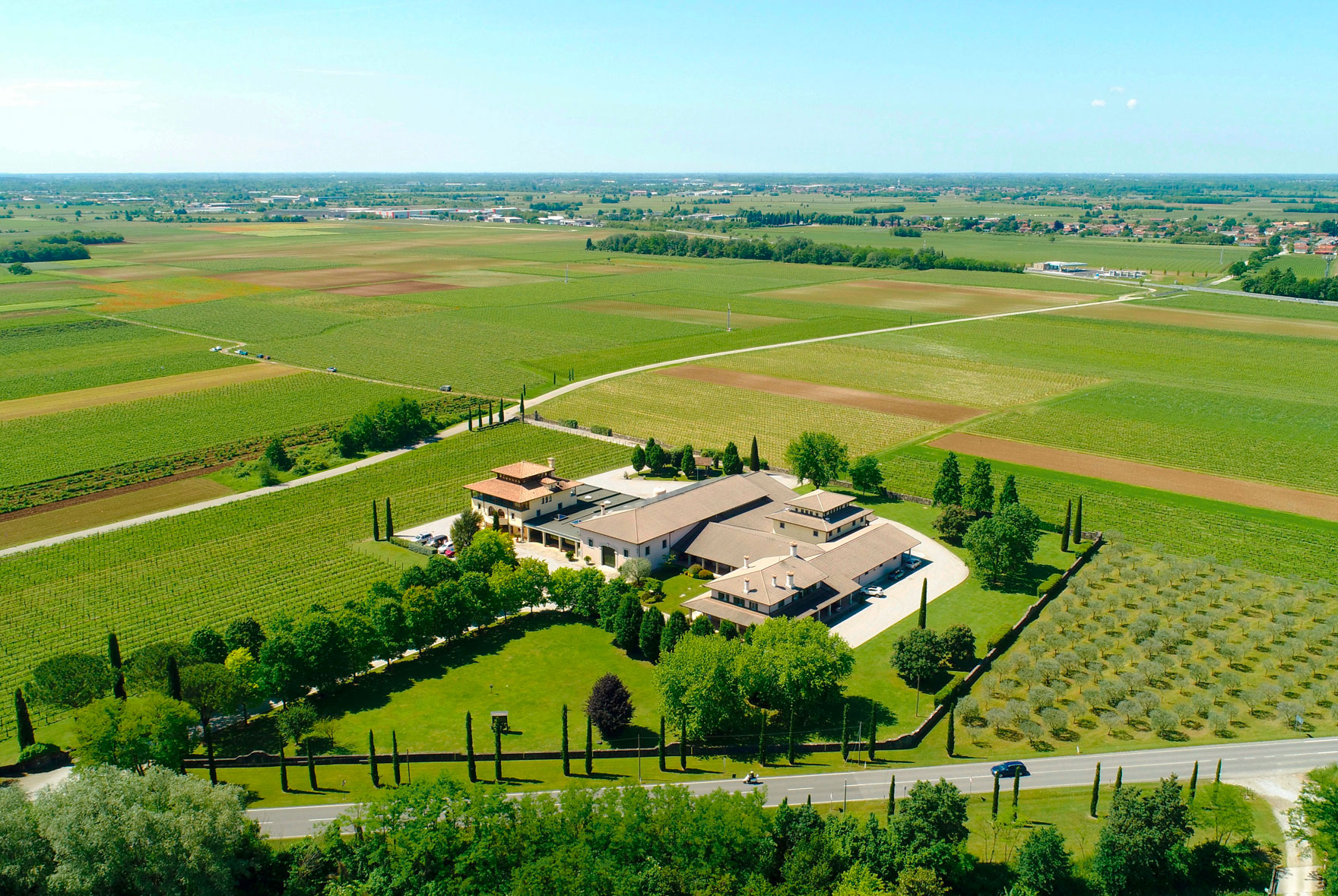 Vista aerea di Tenuta Luisa